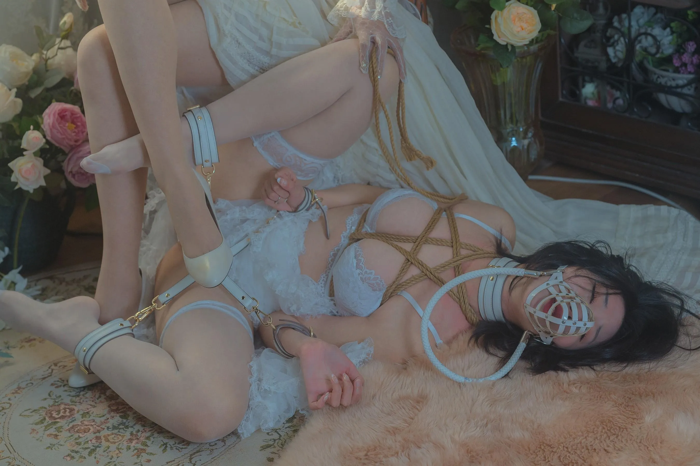 云溪溪 – NO.48 奶桃 花吟系列 [151P]插图8